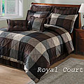 Royal Court Brown 8-piece Comforter Set