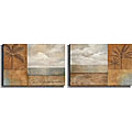 Jordan Gray 'Golden Paradise' 2-piece Canvas Art