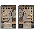 John Kime 'Connect the Dots' 2-piece Canvas Art