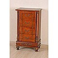 Carved Wood Nightstand/ What-not Table