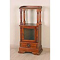 Carved Wood Two-tier Telephone Table