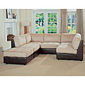 Spring Valley Microfiber Sectional and Ottoman