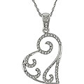10k Gold 1/6ct TDW Diamond Heart Necklace