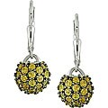 Sterling Silver Yellow Sapphire Ball Earrings