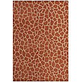 Hand-tufted Giraffe Gold Wool Rug (8' x 10' 6)