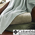 Columbia Solid Pique Fleece Throw Blanket