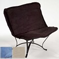 Black Wrought Iron/ Microfiber Mona Chair