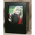 Black Satin Extra-large Pet Photo Urn - For pets up to 200 lbs
