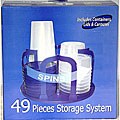 Smart Plastic Spin 49-piece Storage Container Set