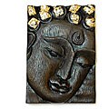 Hand-carved Acacia Wood Buddha Wall Panel