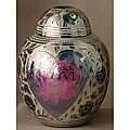 Lotus Heart Medium Pet Urn - For pets up to 40 lbs
