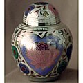 Lotus Heart Small Pet Urn - For pets up to 20 lbs