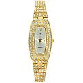 Peugeot Women's Goldtone Crystal Encrusted Watch