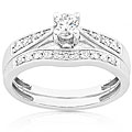 14k Gold 2/5ct TDW Round Diamond Bridal Ring Set (H-I, I1)