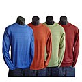 Anthology Men's Silk Grid Crew Sweater