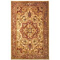 Hand-tufted Gold and Red Wool Rug (8'3 x 11)