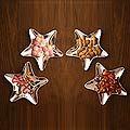 Set of 4 Aluminum 'Stars' Appetizer Plates (Mexico)