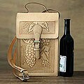 Leather 'Sweet Wine' Bag (Peru)