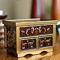 Painted Glass 'Classic Jewel' Chest of Drawers (Peru)