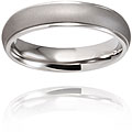 Titanium Two-tone Domed Ring