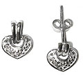 Sterling Silver CZ Doorknocker Earrings