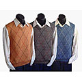 Anthology Men's Silk Blend Argyle Vest