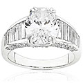 18k Gold 4 7/8ct TDW Oval Diamond Ring (J, I1)