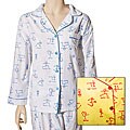 Leasureland Women's Flannel 'Yoga Class' PJs