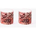 Paris Map Imageglow Candles (Set of 2)