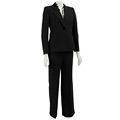 Kasper Women's Black/ Ivory 3-piece Pant Set
