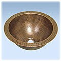 Ticor Undermount Copper Hammered Bathroom Vanity Sink