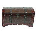 Antiqued Victorian Steamer Trunk