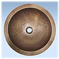 Ticor Undermount Hammered Copper Vanity Bathroom Sink