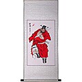 'Chinese Demon Hunter' Wall Scroll Painting