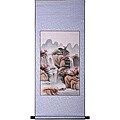 'Mountain Waterfall Temple' Wall Painting