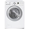 LG 3.5-cubic-foot Front-load Stackable White Washer