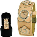 Emporio Armani Women's Peach Leather Strap Watch