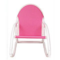 Hoohobbers Pink Canvas Folding Rocking Chair