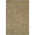 Hand-tufted Beige Wool-blend Rug (7'9 x 9')