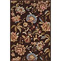 Hand-tufted Chocolate Wool and Viscose Rug (2'6 x 8'6)