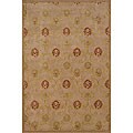 Hand-tufted Wool and Silk Rug (7'9 Oval)