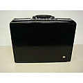 Abbyson Black Leather Briefcase