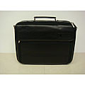 Abbyson Black Leather Laptop Briefcase