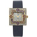 Charles Winston Women's Crystal Flower Watch