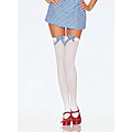 Leg Avenue Opaque Thigh-high Stockings with Gingham Bow