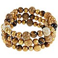 Maddy Emerson Couture Pearl/ Gemstone Bracelet (8-9 mm)