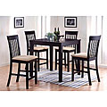 Contemporary 5-piece Espresso Pub Table Dining Set