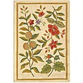 Hand-hooked Garden Wool Rug (1'8 x 2'6)