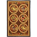 Hand-hooked Fruits Wool Rug (7'9 x 9'9)