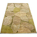 Indo Tibetan Green/ Beige Rug (4' x 6')